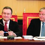 El alcalde de León, Antonio Silván, y el portavoz del Ayuntamiento, Fernando Salguero.