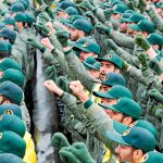 Desfile de la Guardia Revolucionaria iraní el 11 de febrero por el 40º aniversario de la revolución islámica