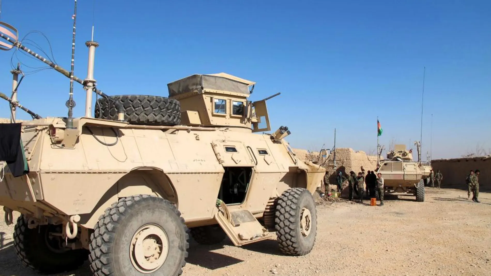 Una patrulla del ejército afgano en Helmand