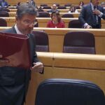 El ministro de Justicia, Rafael Catalá, durante la sesión del control al Gobierno celebrada ayer en el Senado