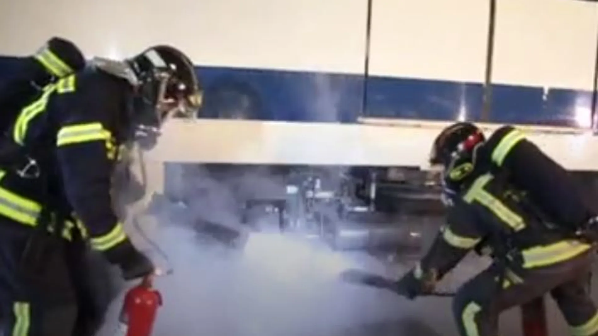 Simulacro de incendio en el Metro de Madrid