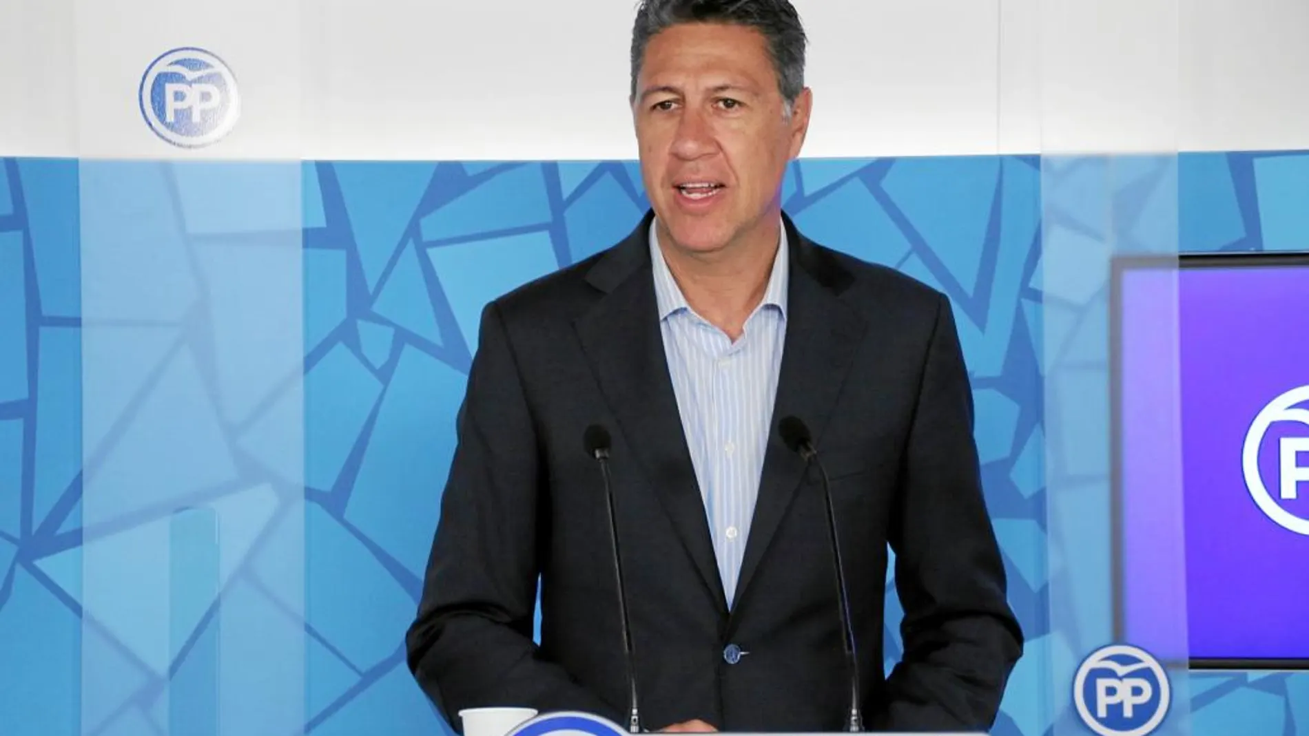 En la imagen, el presidente del PP, Xavier García Albiol