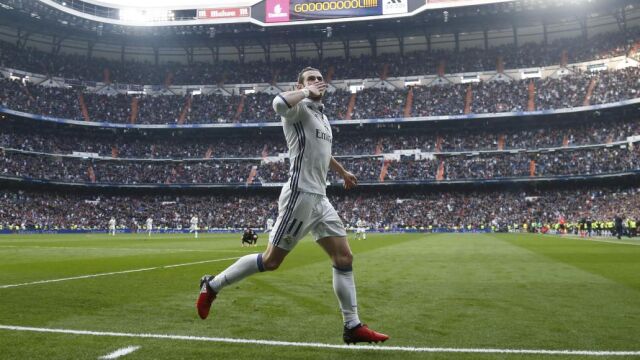 Gareth Bale celebrando su gol