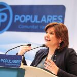 La presidenta del PPCV, Isabel Bonig, al día siguiente de ser elegida por los militantes candidata única al cargo