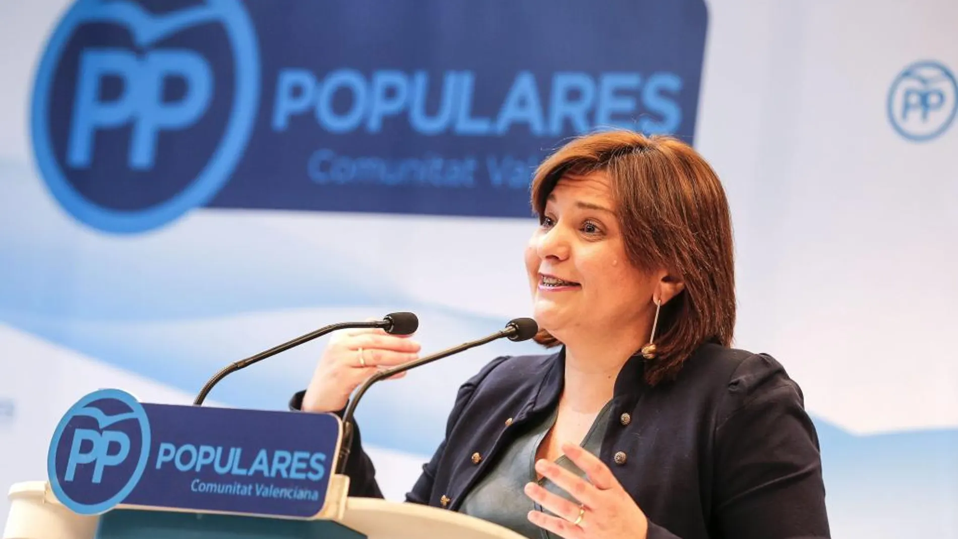 La presidenta del PPCV, Isabel Bonig, al día siguiente de ser elegida por los militantes candidata única al cargo
