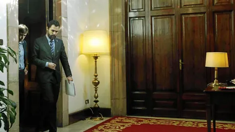 El president del Parlament, Roger Torrent, ayer / Efe