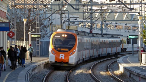 Uno de los trenes de Rodalies de Barcelona.