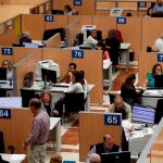 Vista general de la zona donde los ciudadanos son atendidos en una delegación de Hacienda
