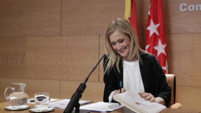 Cristina Cifuentes, durante la reunión del Consejo de Gobierno celebrado el martes