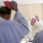 El Papa Francisco, ayer, en una misa en Domus Sanctae Marthae, en Ciudad del Vaticano