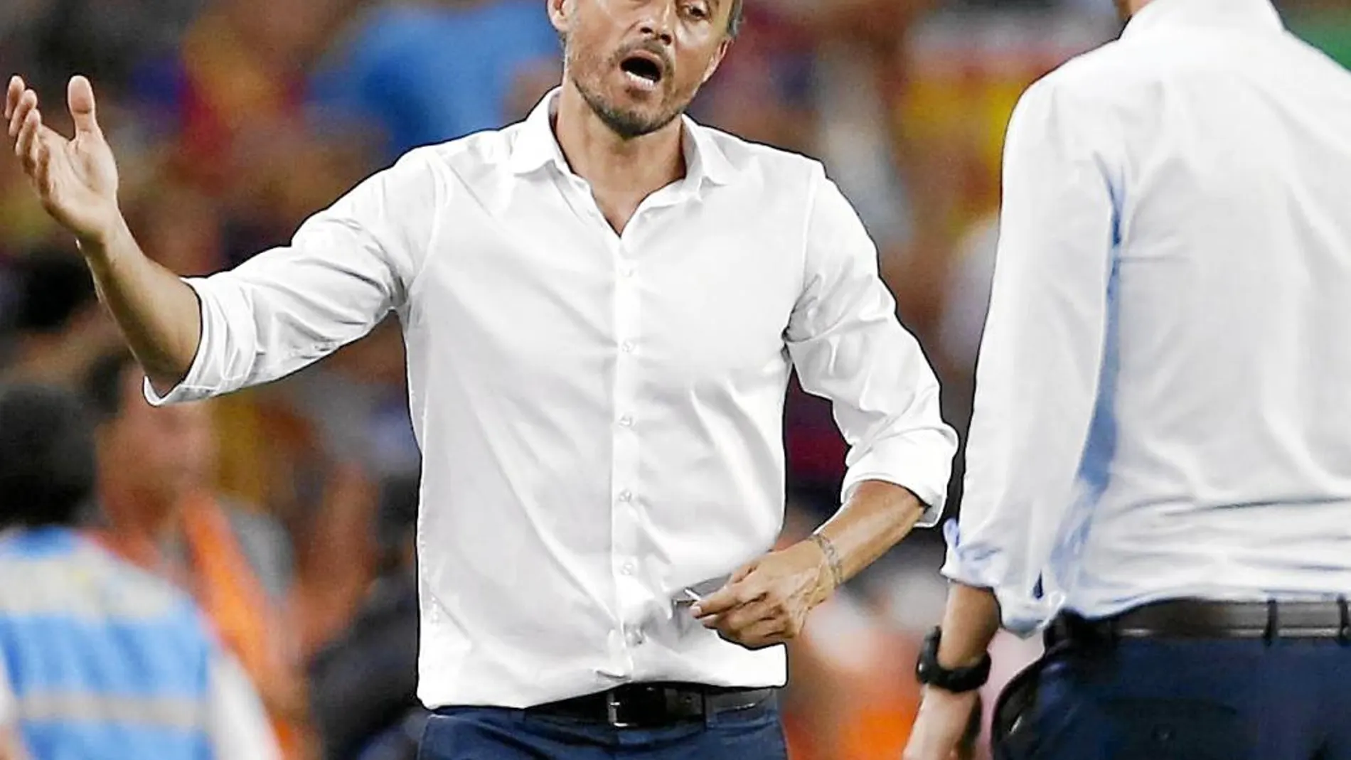 Luis Enrique, entrenador del Barcelona