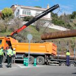 Cuenta atrás: 400 camiones para desmontar el cerro de Totalán