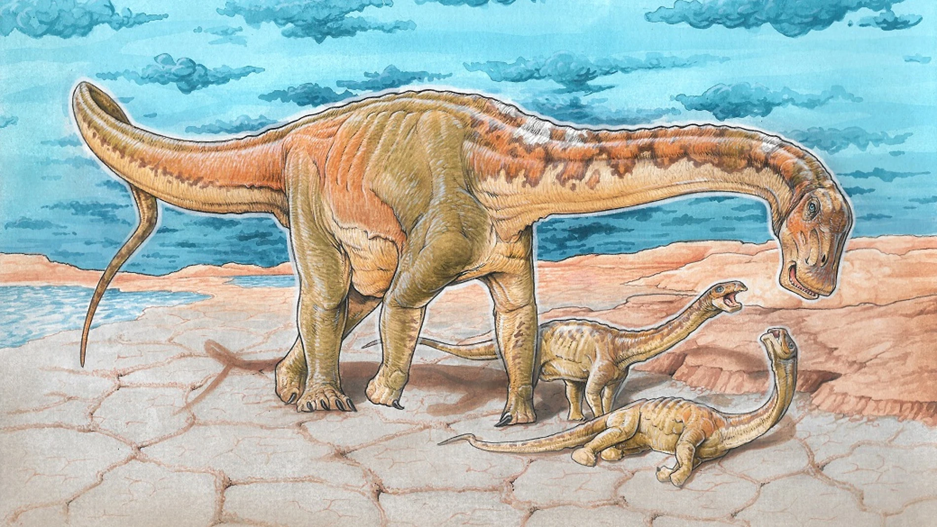 Lavocatisaurus/Ilustración de Gabriel Lio