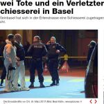 El diario Balser Zeitung informa del fatal tiroteo