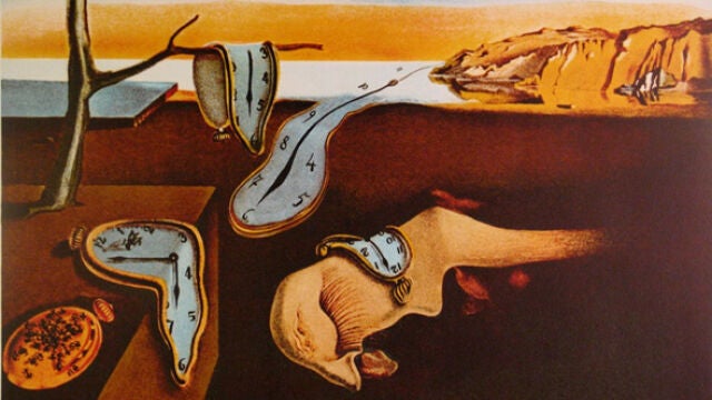 El famoso «cuadro de los relojes» de Dalí, «La persistencia de la memoria»