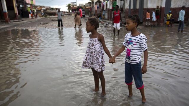Efectos del huracán Matthew a su paso por Haití el pasado mes de octubre