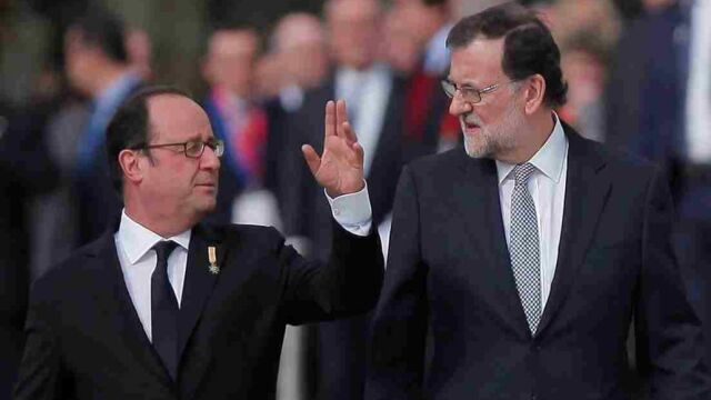 Francois Hollande y Mariano Rajoy en la última cumbre hispano-francesa en Málaga, el pasado mes de febrero.