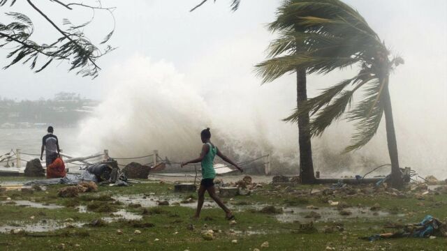 Los efectos de un ciclón, esta primavera en Vanuatu