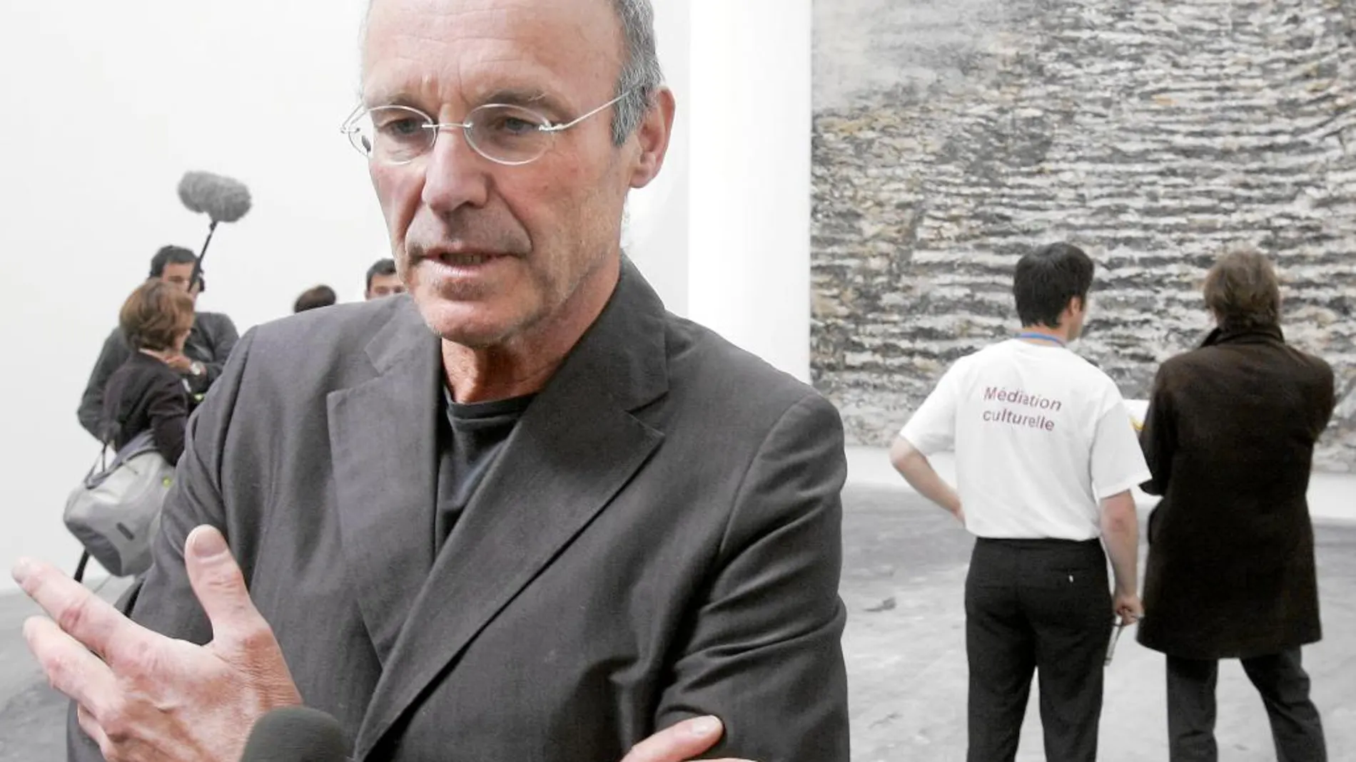 Anselm Kiefer, en una de sus exposiciones