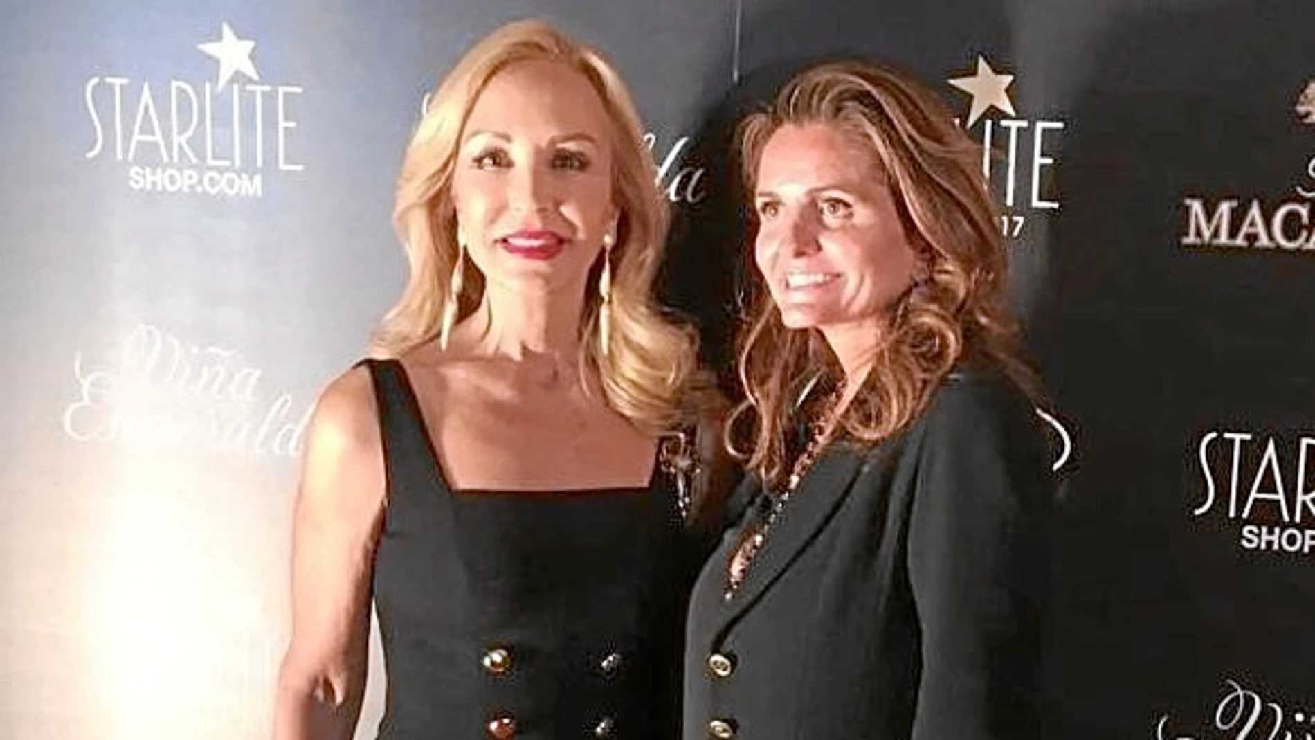 Carmen Lomana con Sandra García Sanjuan en la inauguración de Starlite