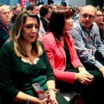 La expresidenta de la Junta de Andalucía Susana Díaz (c), en el Comité Federal del PSOE