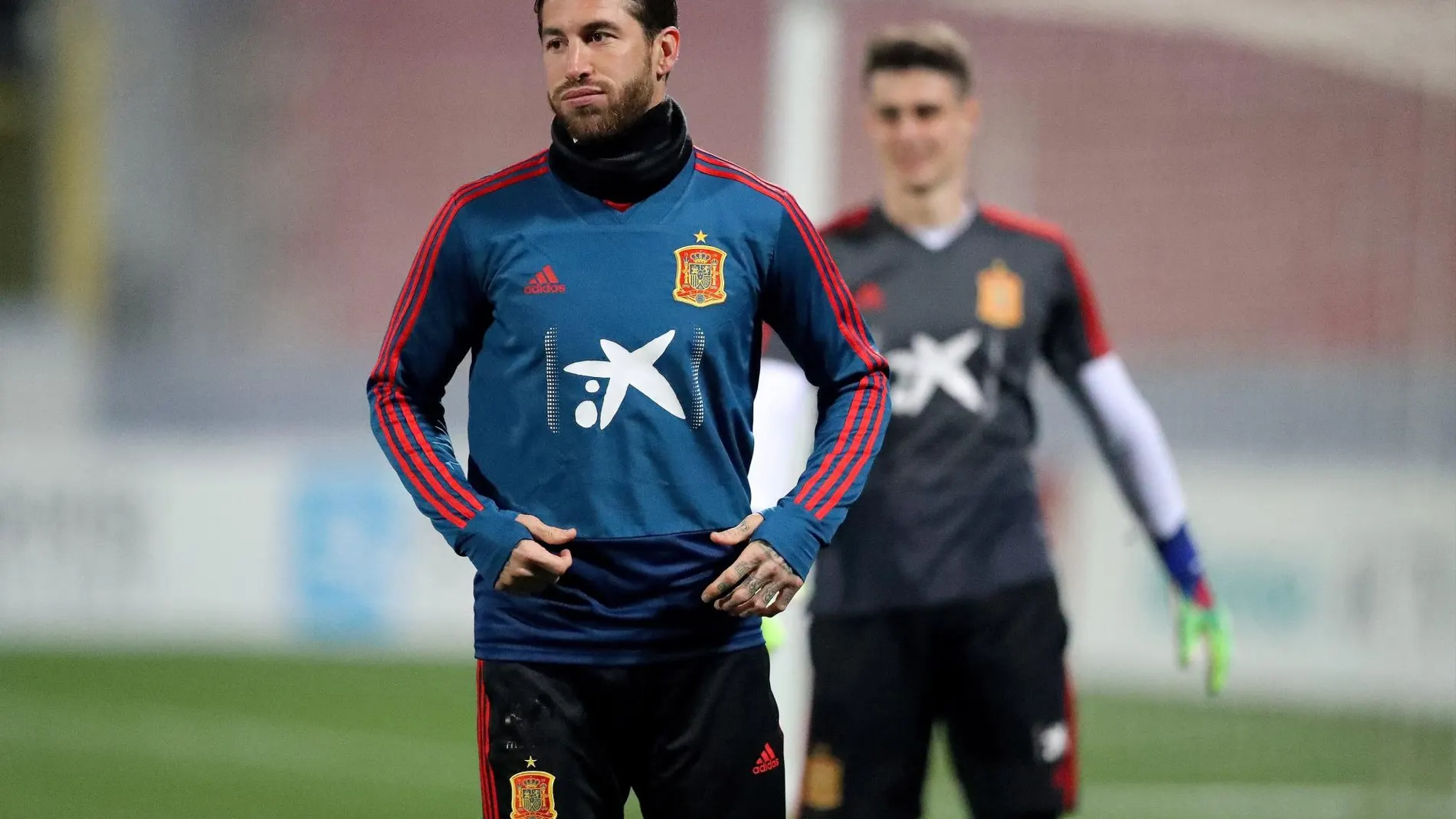 Sergio Ramos, con la Selección