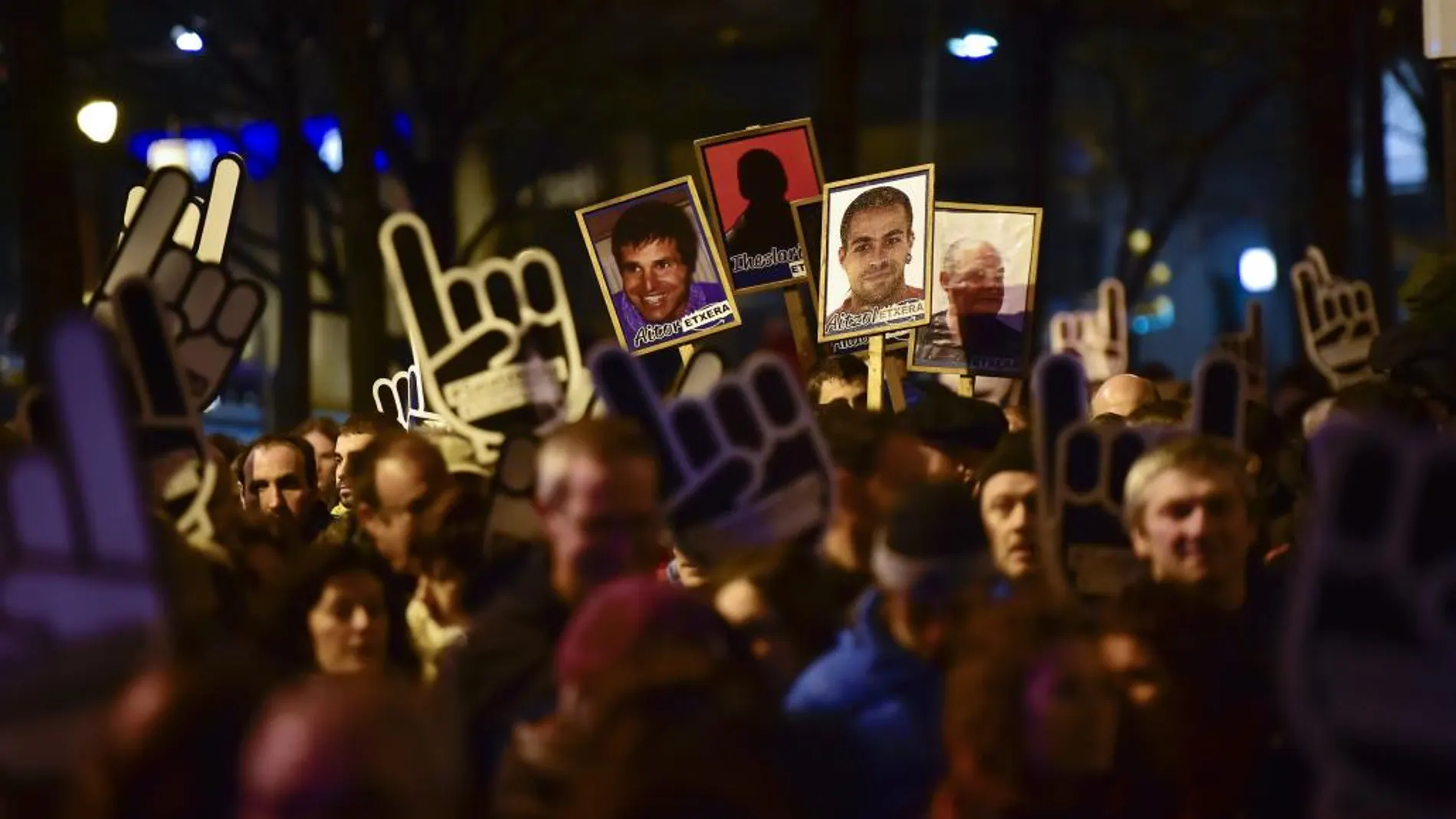 El 14 de enero los abertzales se manifestaron por los presos en Bilbao