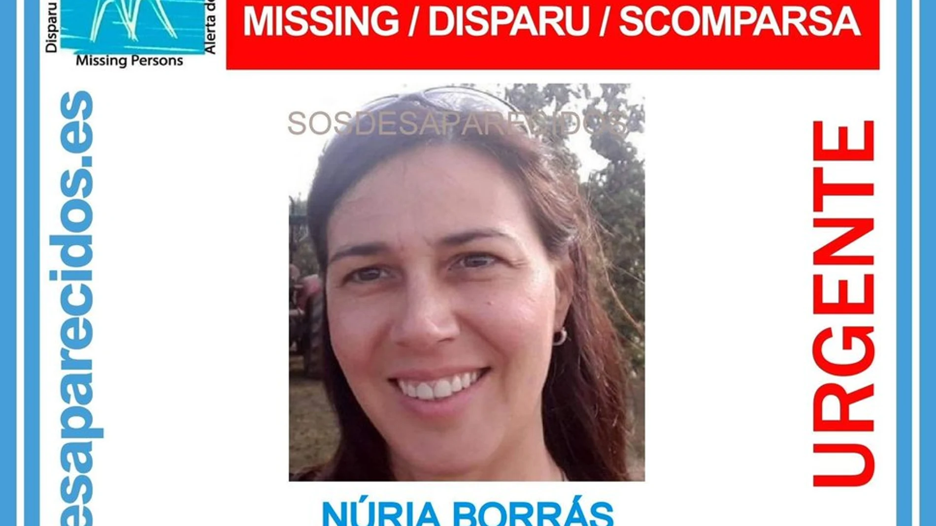 Nuria Borrás desapareció el viernes por la noche