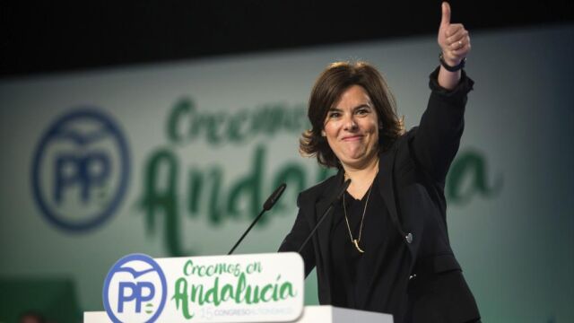 La vicepresidenta del Gobierno, Soraya Sáenz de Santamaría