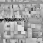 Imagen de satélite del Ministerio de Defensa rusa muestra civiles en las calles de Alepo.