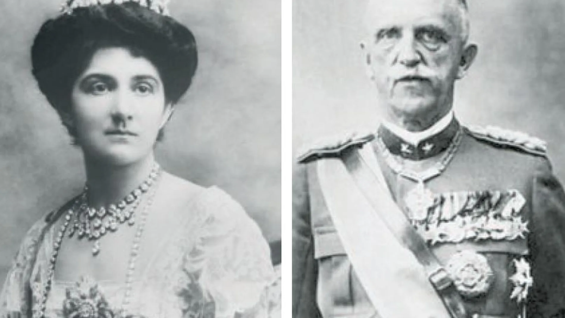 A la derecha, Elena de Montenegro, y de Italia desde que se casó con Victor Manuel de Saboya, a la izquierda