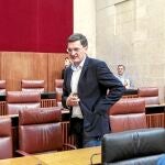 El diputado socialista José Luis Sánchez Teruel, en el Parlamento