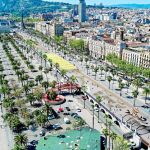 Imágenes virtuales del Moll de la Fusta tras la reforma, un espacio de 7.460 metros cuadrados entre la Rambla y Via Laietana. Foto: Ayuntamiento