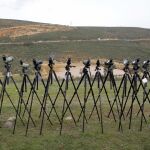 Batería de telescopios terrestres en Monfragüe