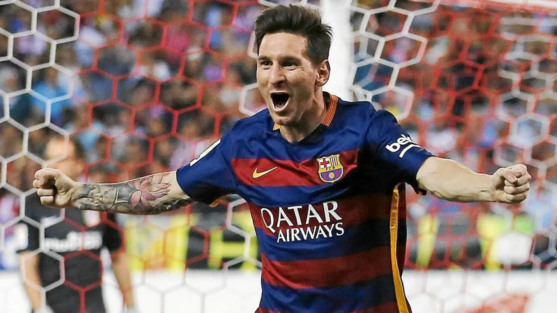 Messi marcó en el Calderón su primer gol del campeonato liguero
