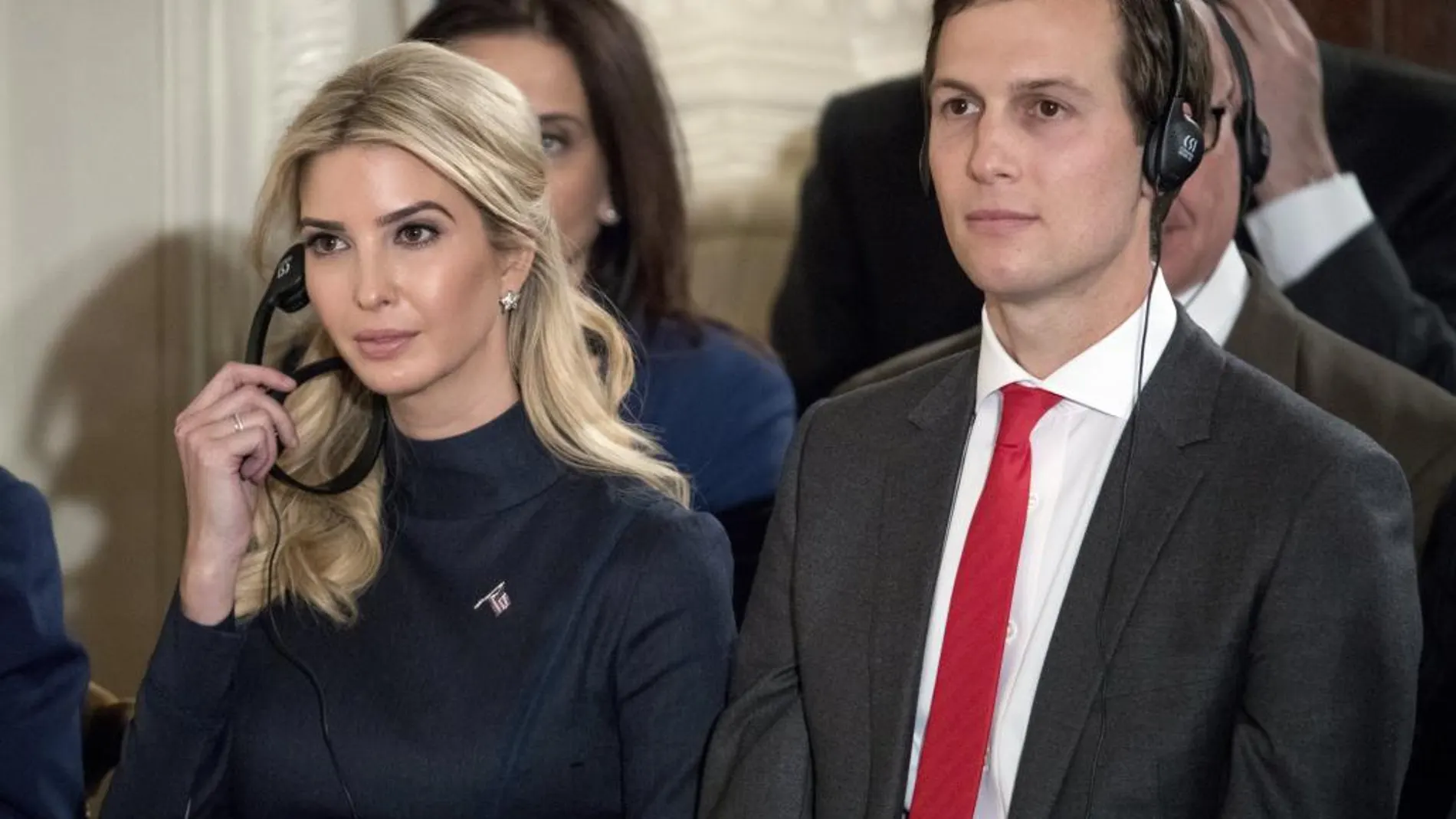 La hija del presidente de Estados Unidos, Ivanka Trump, junto a su marido, Jared Kushner