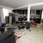 Vista de la cocina de la casa en la que se escondía «El Chapo»