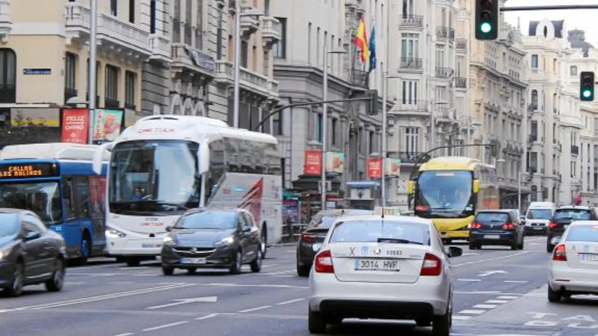 Gran Vía se integrará en el área exclusiva para residentes, cuya entrada en vigor se prevé para 2018