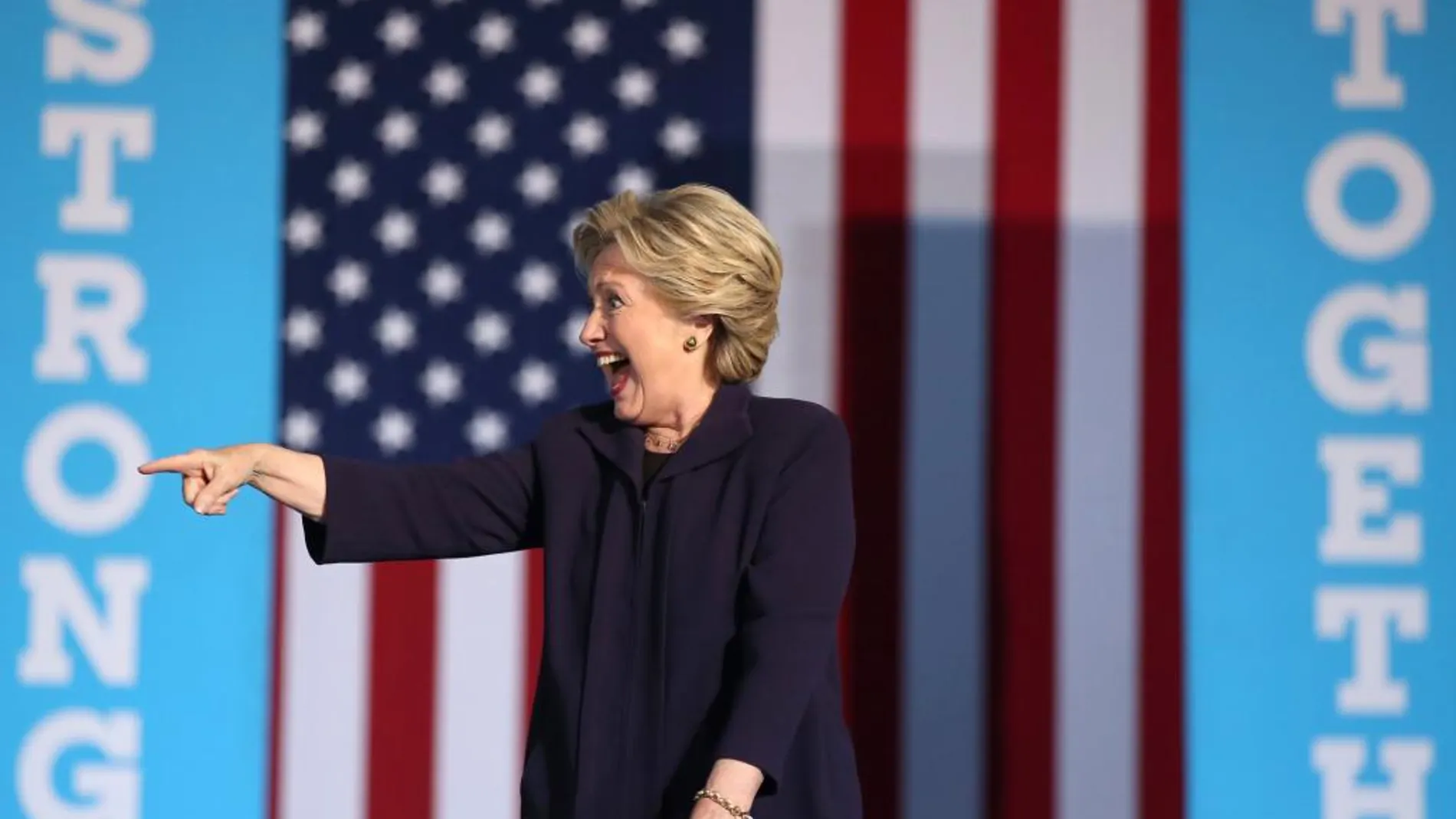 La candidata demócrata a la Presidencia de EEUU, Hillary Clinton
