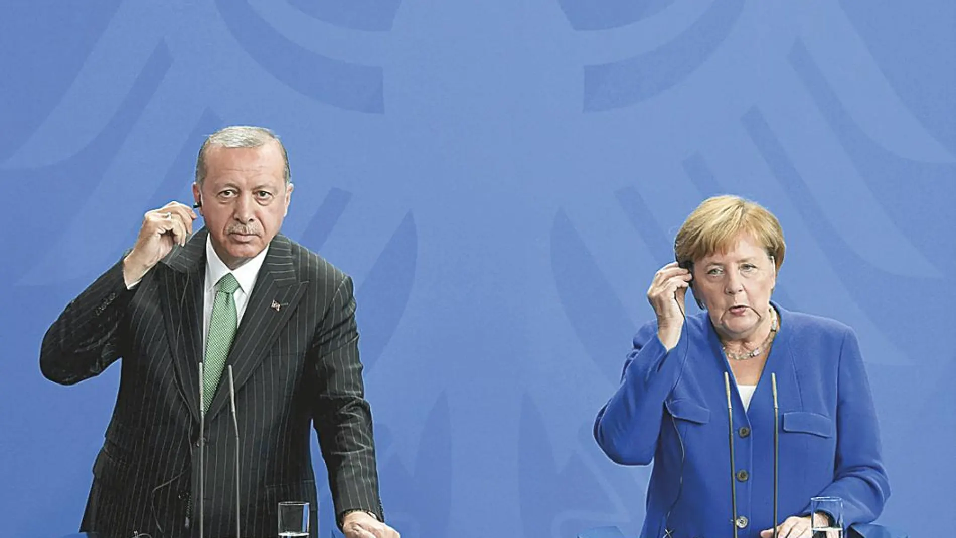 Tras años de tensiones entre los dos países, Erdogan visitó Alemania para tratar de pasar página y buscar la reconcialiación
