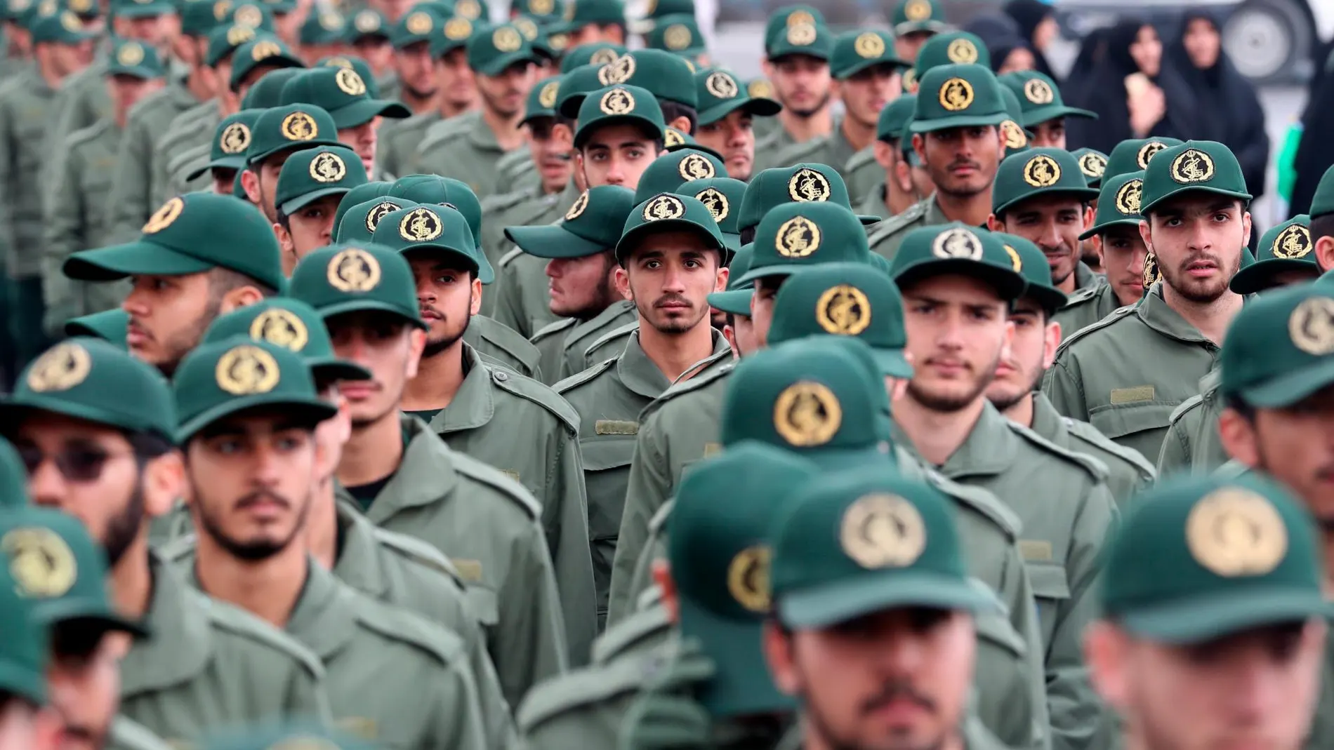 Decenas de efectivos de la Guardia Revolucionaria iraní