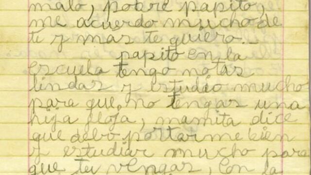 El Museo de la Memoria y los Derechos Humanos de Chile contiene cartas que varios niños escribieron a sus padres desaparecidos