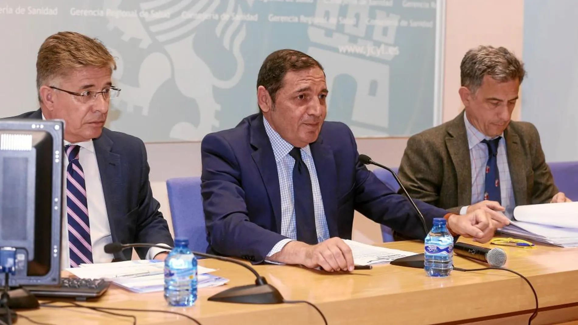 El consejero Antonio María Sáez Aguado, junto a responsables de la Consejería, presenta los resultados de Perycles