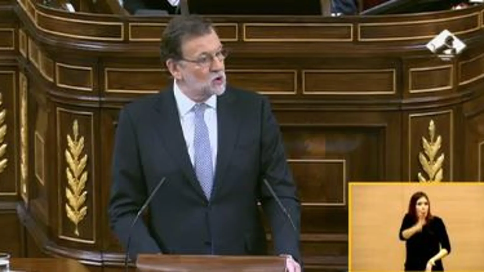 Rajoy comienza su discurso con un «no» a Sánchez