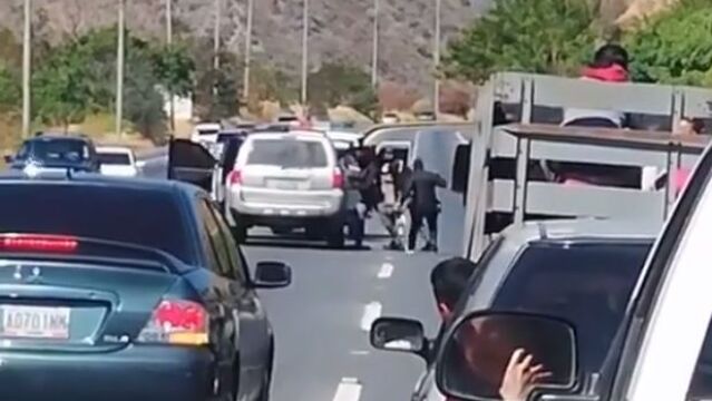 Momento de la detención de Guaidó