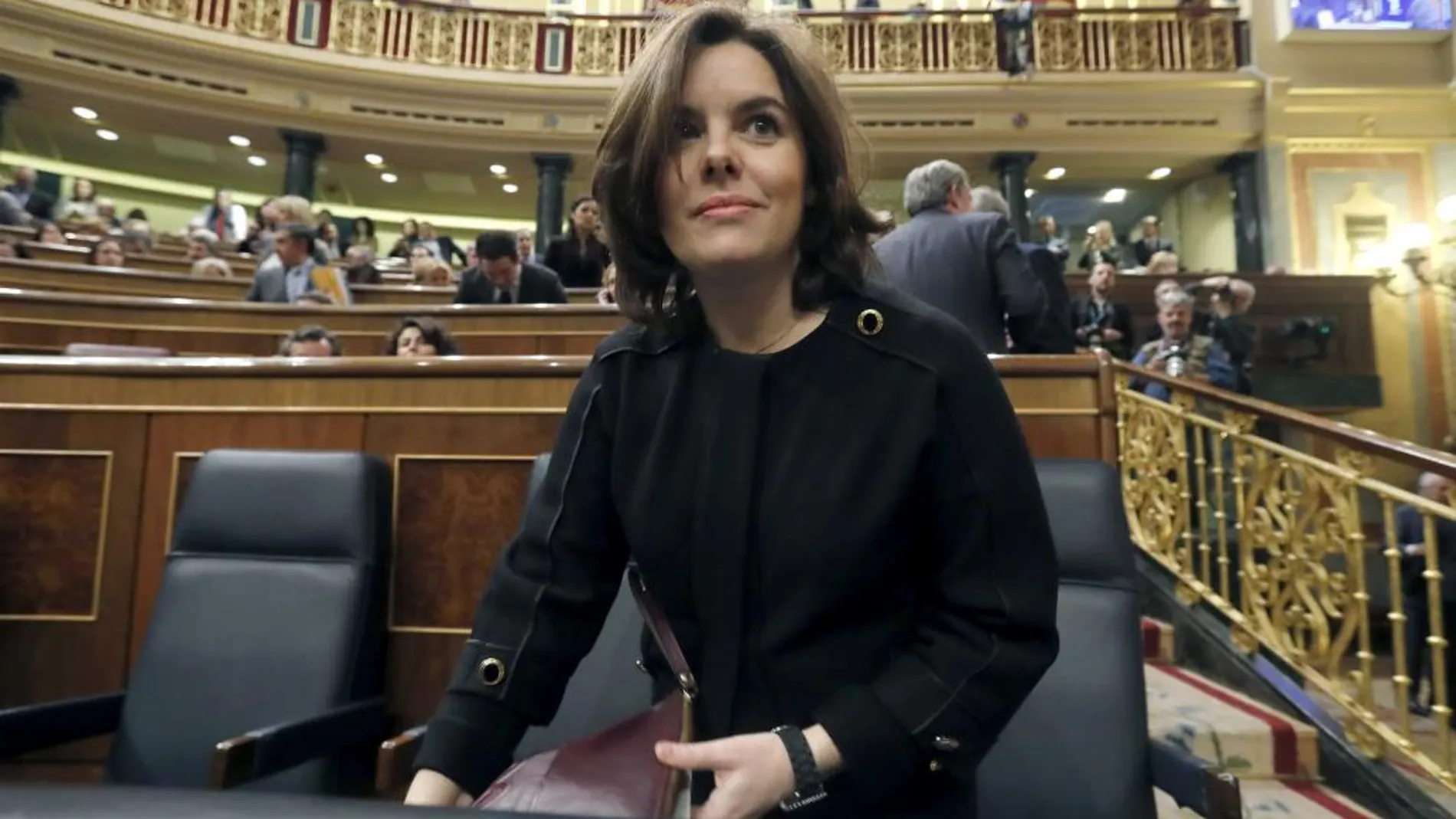 La vicepresidenta en funciones, Soraya Sáenz de Santamaría