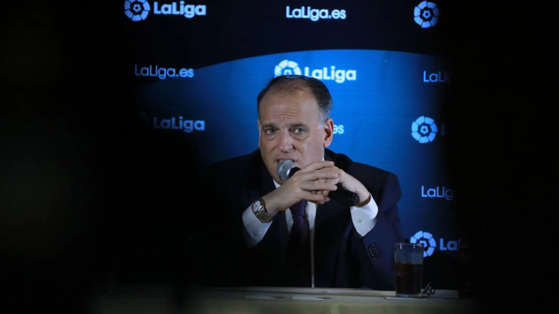 El presidente de la La Liga de fútbol de España, Javier Tebas/Efe