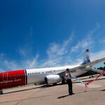 Un Boeing 737-800 de la compañía Norwegian