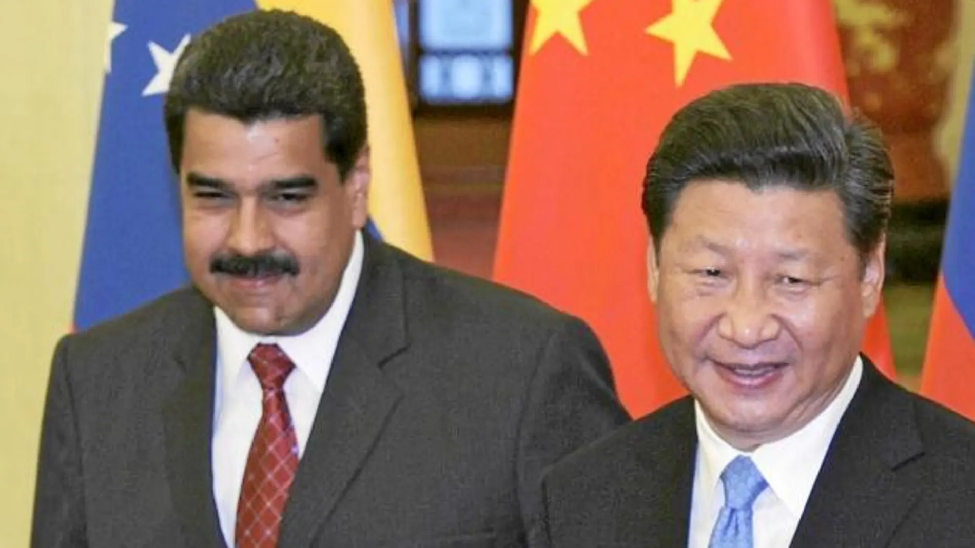 Maduro y Xi Jinping, ayer, en su encuentro en Pekín