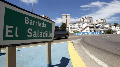 Vista de la barriada de El Saladillo, en Algeciras (Cádiz), donde residió el yihadista detenido en el tren que viajaba de Amsterdam a Francia.